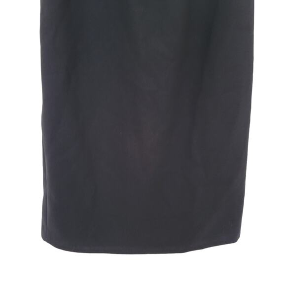 ABS by Allen Schwartz Dress Sz 2 Smock Neck Bow Black Ruffle Sleeve Classic - Picture 5 of 8